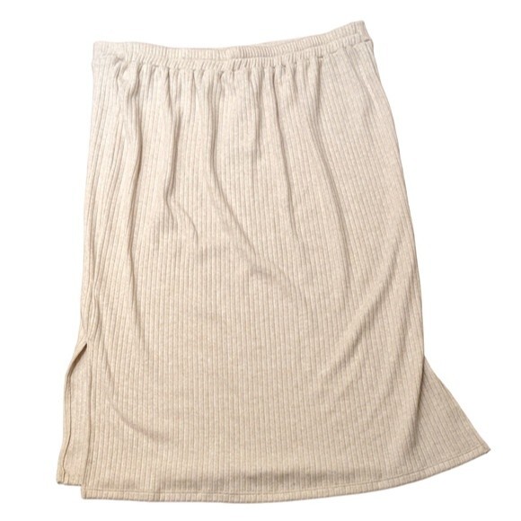 Hayden Makayla ribbed knit pull on skirt back elastic comfort casual size 1XL - Picture 1 of 8